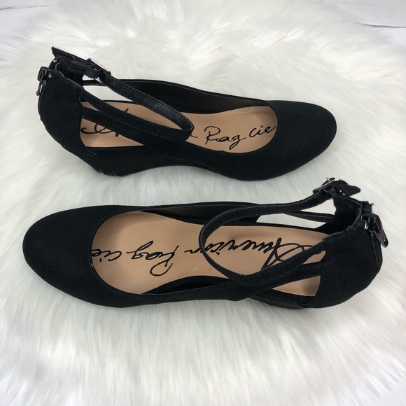 American Rag Miley Chop out black wedges 8M - Picture 8 of 8